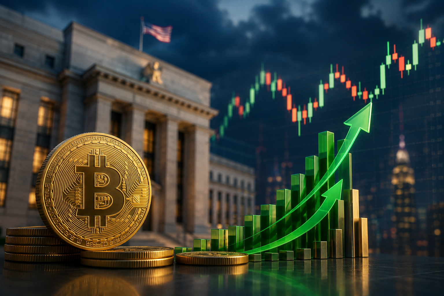 Kryptowährungsnachrichten: Freitag, 31. Juli 2026 — Bitcoin hält 64.000 USD nach der "falkenhaften" Pause der Fed, während das Kapital in Spot-ETFs zurückkehrt.
