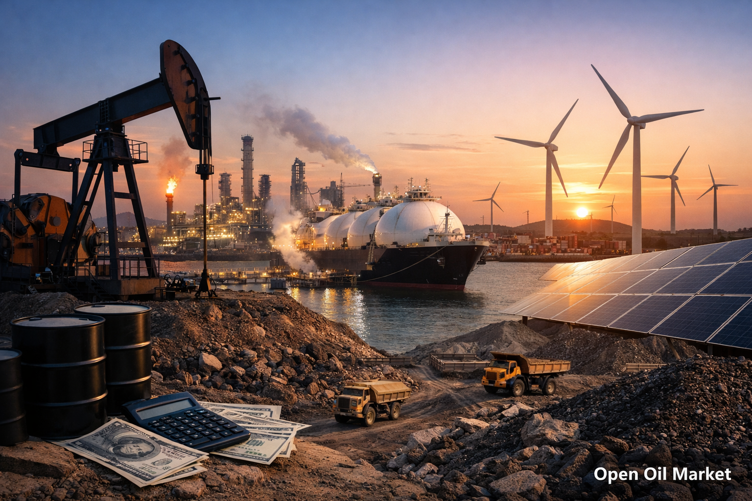 Nachrichten Öl und Gas sowie Energie - 22. Februar 2026 OPEC+, Öl, Gas, LNG, Raffinerien, Erneuerbare Energien