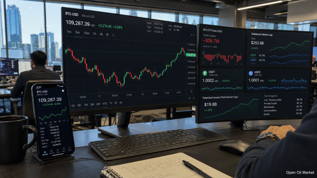 Kryptowährungsnachrichten 12. Juni 2026: Bitcoin ist zurück im Spiel, ETF-Abflüsse haben den Markt nicht gebrochen, und Stablecoins ändern die Spielregeln für Investitionen