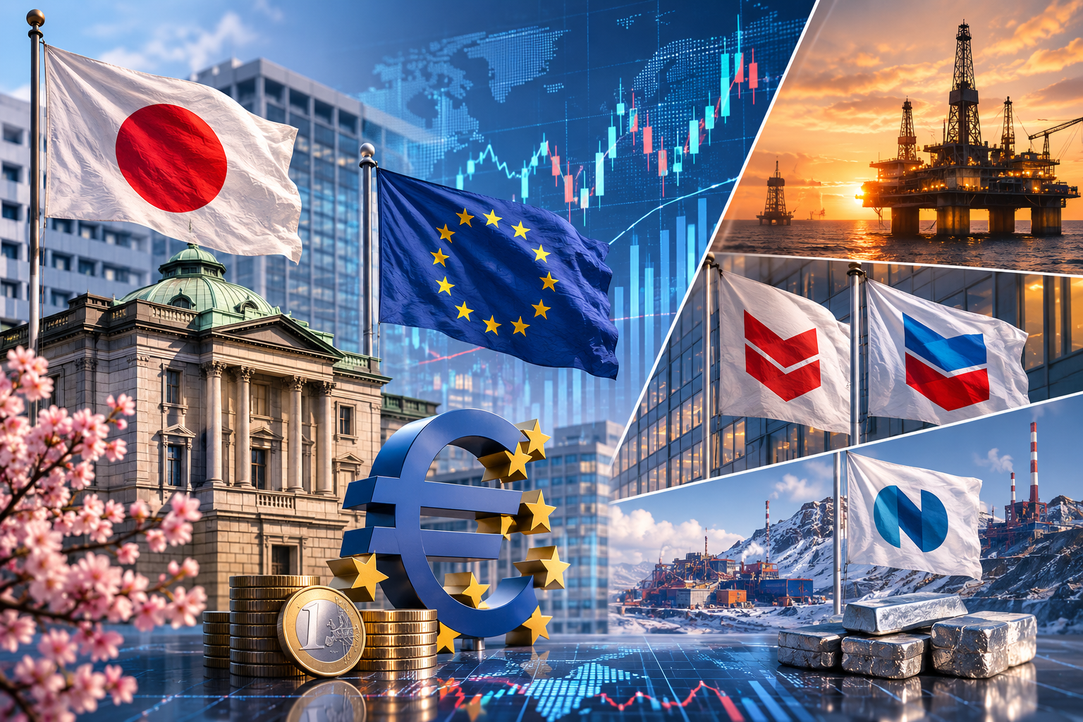 Wirtschaftliche Ereignisse und Unternehmensberichte: Freitag, 31. Juli 2026 – Entscheidung der Bank von Japan, Inflation in der Eurozone, Berichte von ExxonMobil, Chevron und Norilsk Nickel