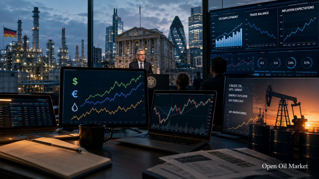 Wirtschaftlicher Kalender und Unternehmensberichte am 7. Juli 2026: Deutschland, Bank von England, USA und Öl