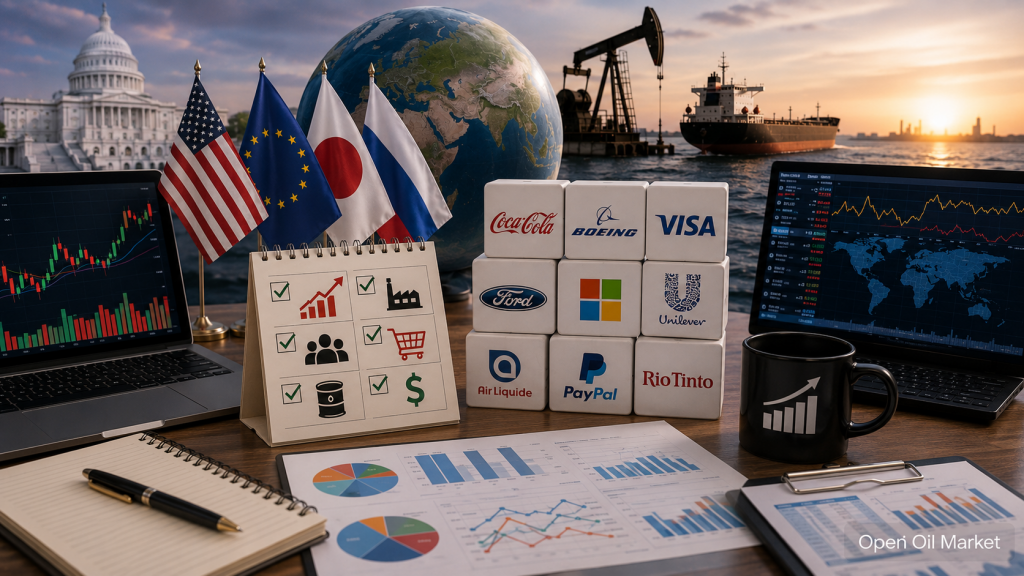 Wirtschaftsereignisse und Unternehmensberichte – Dienstag, 28. Juli 2026: Beginn der Fed-Sitzung, US-Verbrauchervertrauen, Berichte von Coca-Cola, Boeing, Visa und Ford