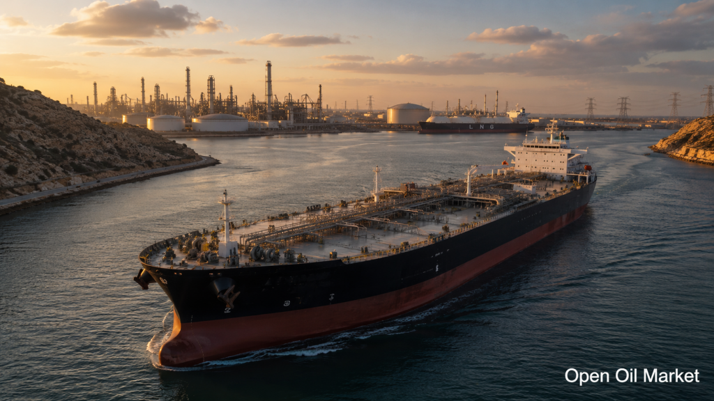Weltmarkt für Öl und Energie am 2. Juli 2026 Tanker, Raffinerie, LNG-Terminal und Stromnetze
