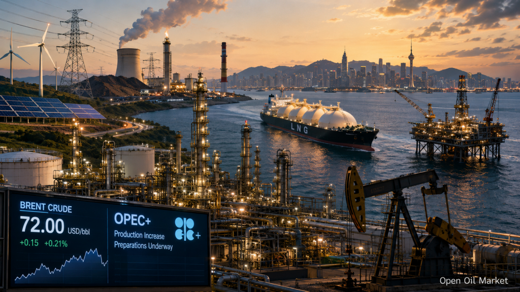 Weltenergiemarkt am 4. Juli 2026: Brent-Öl, LNG, Raffinerien, petrochemische Produkte, Elektrizität, Erneuerbare Energien und Kohle