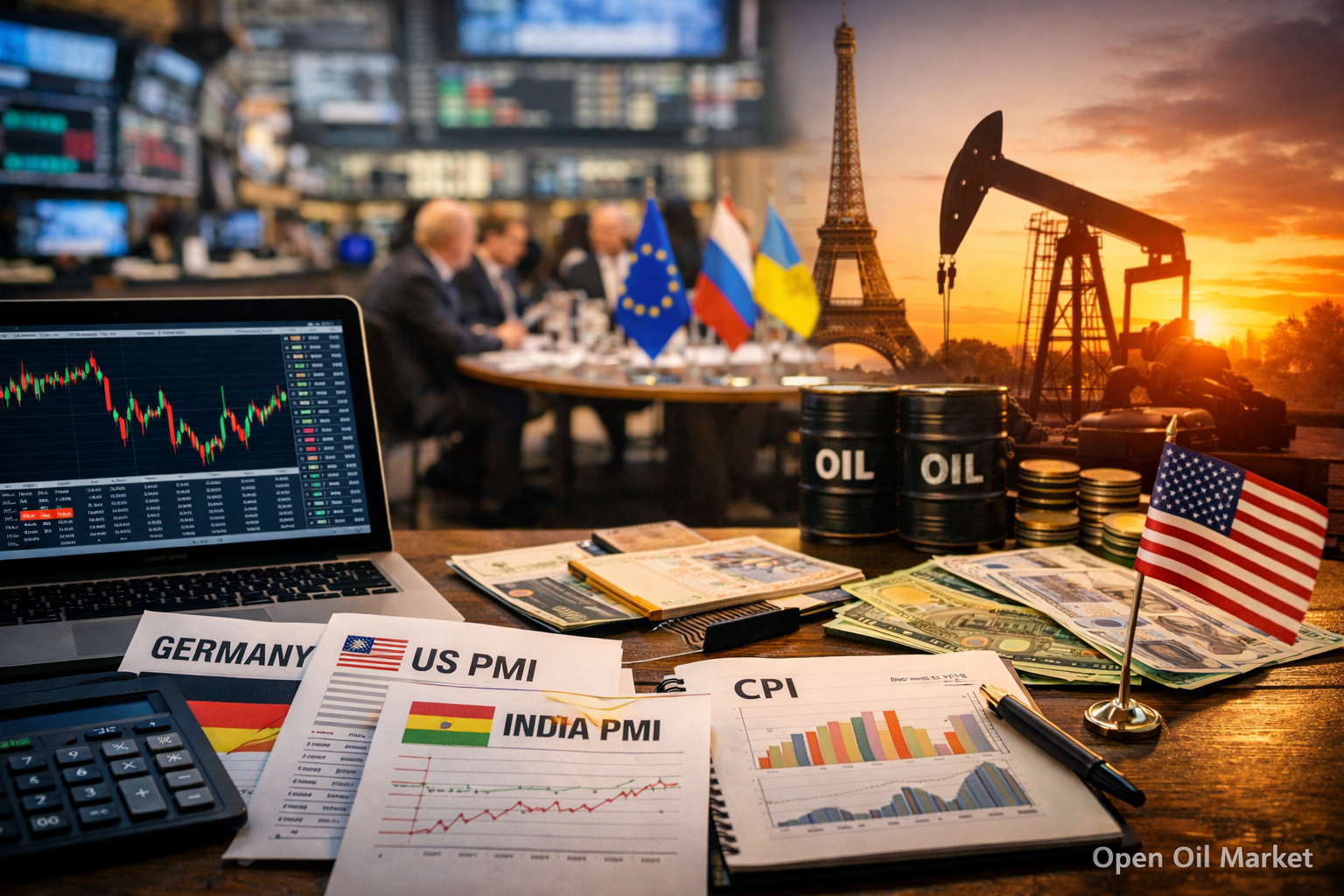 Wirtschaftliche Ereignisse und Unternehmensberichte - Dienstag, 6. Januar 2026: PMI Dienstleistungen, CPI Deutschland, API-Ölreserven