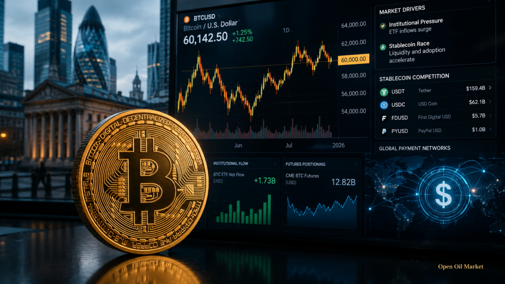 Kryptowährungsmarkt vom 1. Juli 2026: Bitcoin, ETFs, Ethereum und Stablecoins