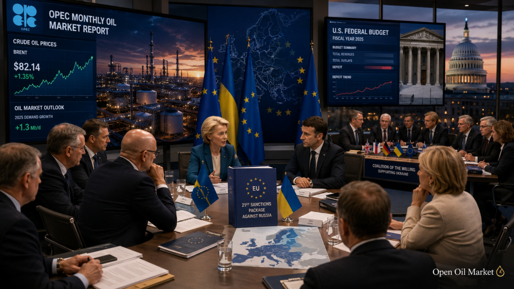 EU-Sanktionen gegen Russland, Ukraine-Gespräche, OPEC-Bericht und US-Haushaltsdaten am 13. Juli 2026