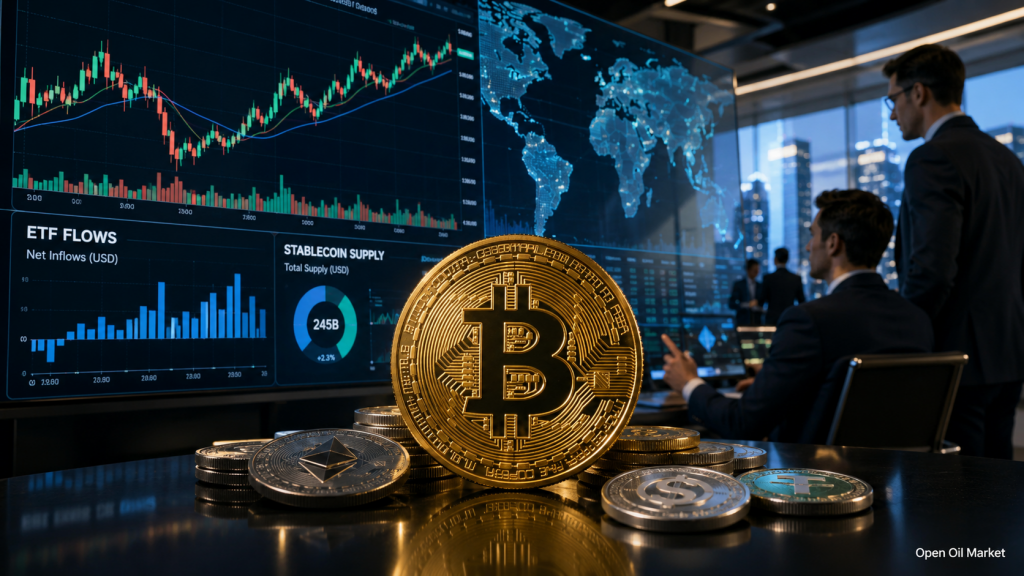 Globaler Kryptowährungsmarkt am 14. Juni 2026: Bitcoin, Ethereum, ETFs, Stablecoins und die Top-10 digitalen Vermögenswerte
