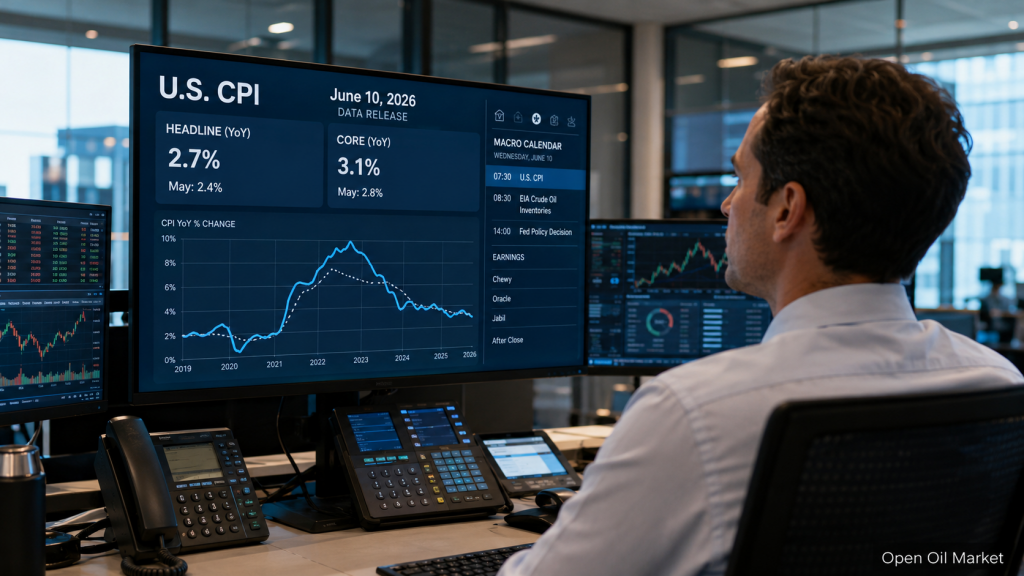 Wirtschaftliche Ereignisse und Unternehmensberichte am 10. Juni 2026: CPI USA, Zins der Bank von Kanada und Oracle-Bericht