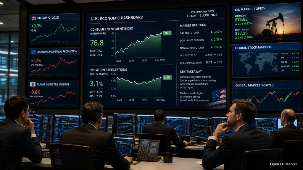 Investor-Kalender: Verbraucher-Stimmungsindex USA, Inflationswarte, OPEC-Bericht und globale Finanzmärkte am 12. Juni 2026