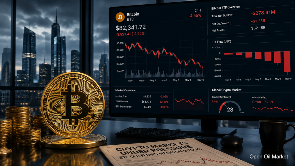 Kryptowährungsnachrichten am 2. Juli 2026: Bitcoin unter Druck durch ETF-Abflüsse und Rückgänge auf dem Markt für digitale Vermögenswerte.