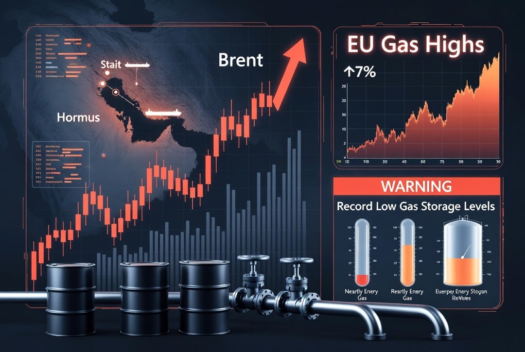 Nachrichten zum Energiesektor - Donnerstag, 30. Juli 2026: Eskalation in der Straße von Hormuz treibt Brent-Öl, Erdgas in Europa auf Höchststände bei rekordtiefen Beständen.