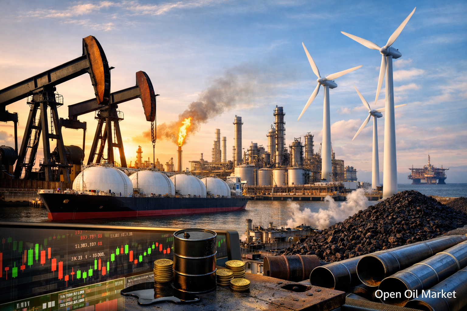 Nachrichten aus dem Öl- und Energiesektor — Sonntag, 15. Februar 2026: Brent, Gas und EE